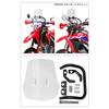 ZETA RACING CRF250L/M '12-20, CRF250L/(S)(MD47)'21-23 Adventure Windshield Light Smoke Screen Can Be Flipped Upside Down Mobile Device Installation Mo