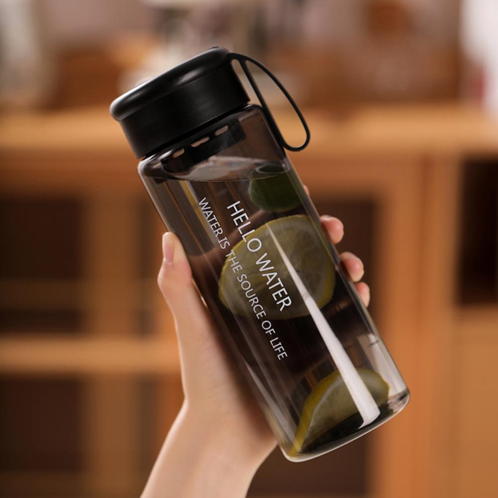 with Tea Strainer Sports Water Cup Transparent Carrying Rope Water Bottle Portable Water Cup