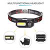Налобный фонарь для улицы, сильный свет, COB LED, многофункциональный, USB-зарядка, налобный фонарик, для рыбалки на открытом воздухе ночью