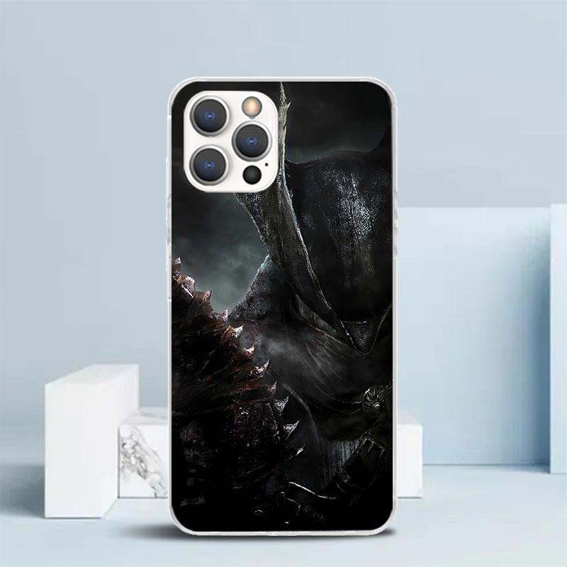 Мягкий чехол Bloodborne для iPhone 16 17 Air 15 14 Pro Max 16E Чехол для телефона 13 Mini 12 11 7 SE 8 С рисунком Подходящие чехлы 16 17