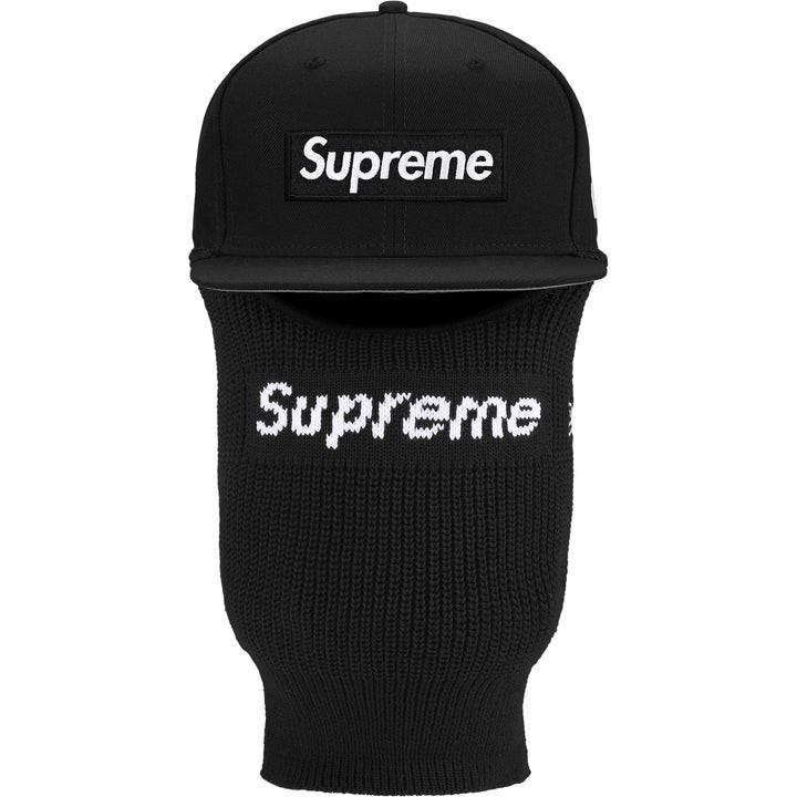 Supreme Балаклава New Era с логотипом-коробкой, черная
