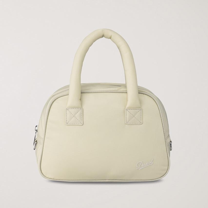 Dunst Nylon Boston Tote Bag — Lightweight Structured Boston Bag with Logo Snap & Zip Closure | Korean Designer | 4 Colours