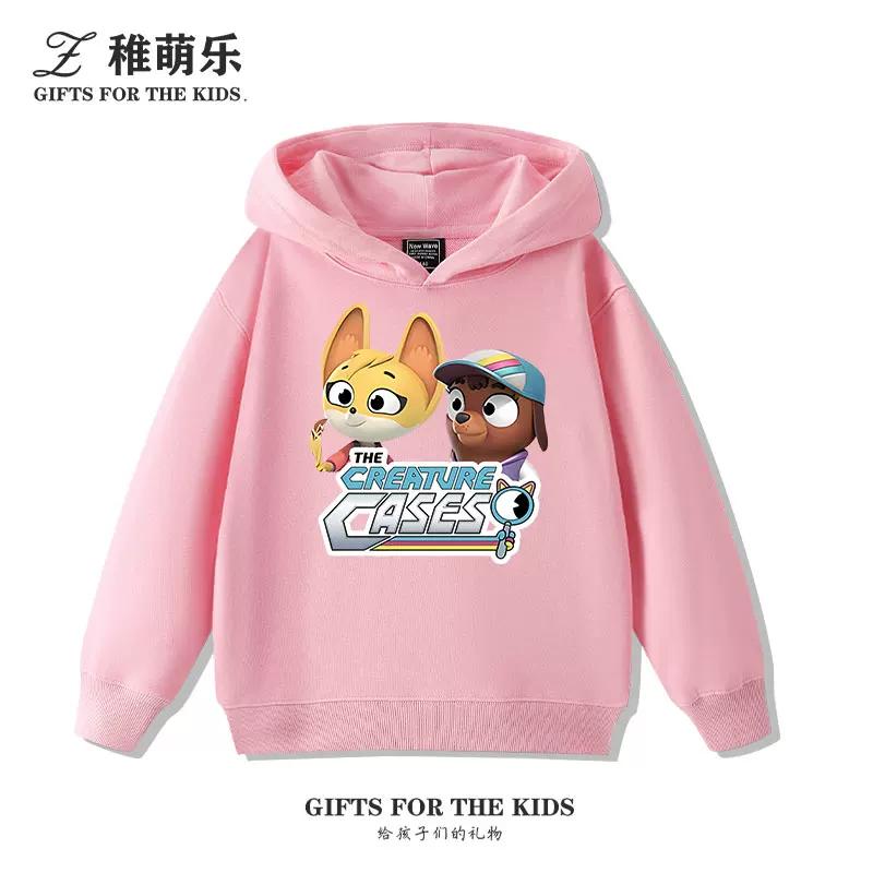 Fun Anime-Themed Print Kids' Hoodie – Cute & Versatile Pullover for Boys and Girls (Autumn/Winter)