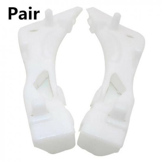 For Mazda 6 2003-2008 GJ6A-50-E11C Pair White Plastic Front Bumper Mount Bracket