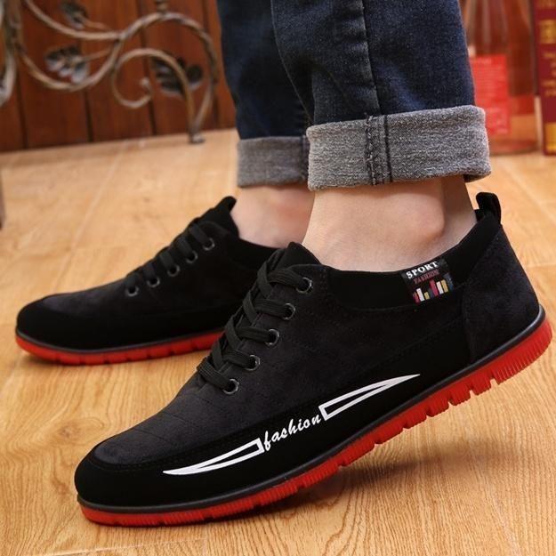 New Men Fashion Sneakers Casual Frosted Leather Running Size3944 Shoes