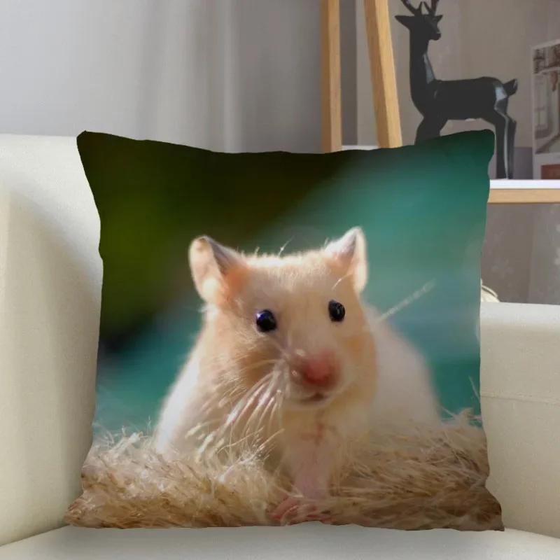 Симпатичная наволочка для хомяка с квадратным чехлом и застежкой-молнией