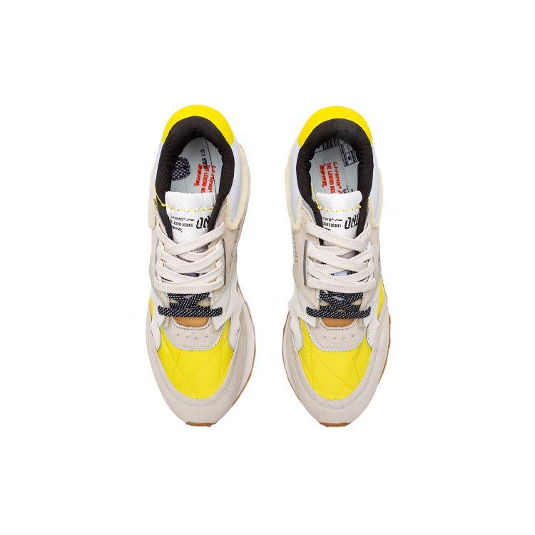 Кроссовки Li Ning 001 Classic Shock Absorbing Non-Slip Durable Lightweight Low Top Women sleeve Deep-Yellow AGCP382-3