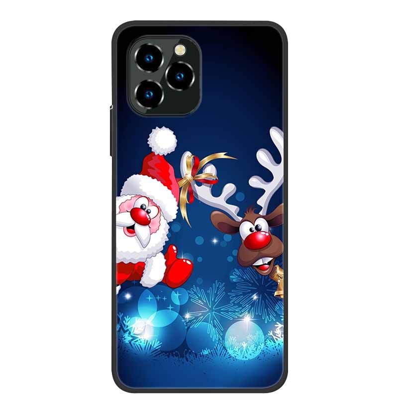 Phone Case For Oukitel C21 Pro Christmas Silicone TPU Soft Cover For Oukitel C21 Pro Coque Protector Bumper OukitelC21 Elk Funda