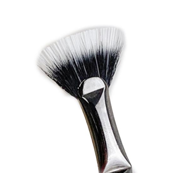 4Pcs Eyelash Brush Long Handle Scalloped Soft Bristles Lash Separation Mascara Fan Brush Women Girls Eye Makeup Tool