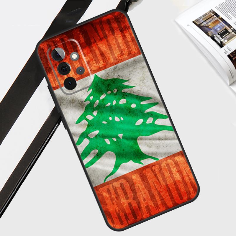 Чехол-карта с флагом Ливана для Samsung Galaxy A12 A22 A32 A52 A56 A36 A26 A16 A06 A54 A34 A14 A13 A53 A15 A35 A55