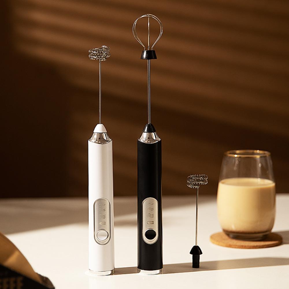 Электрический вспениватель молока с 3 скоростями, ручной венчик для яиц, кухонный гаджет, венчик для кофе, напиток