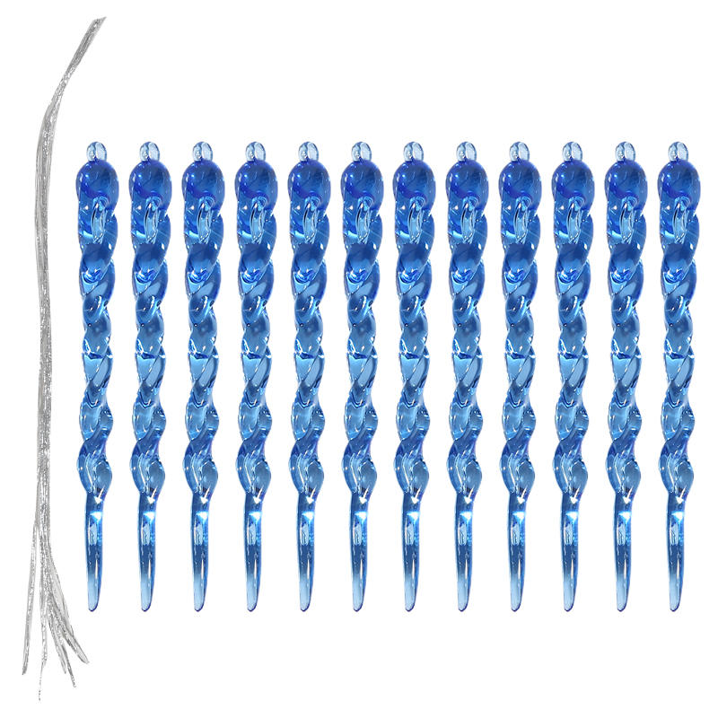 Creative Christmas Acrylic Snowflake Ornament Crystal Clear Icicle Christmas Tree Pendants Holiday Winter Party Hanging Ornament