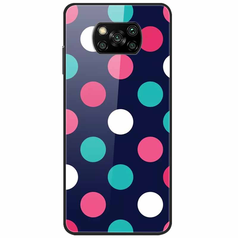 For Poco X3 Pro Case Fashion Cute Tempered Glass Luxury Coque Covers for Xiaomi Poco X3 NFC Cases PocoX3 X 3 Bumper Protector