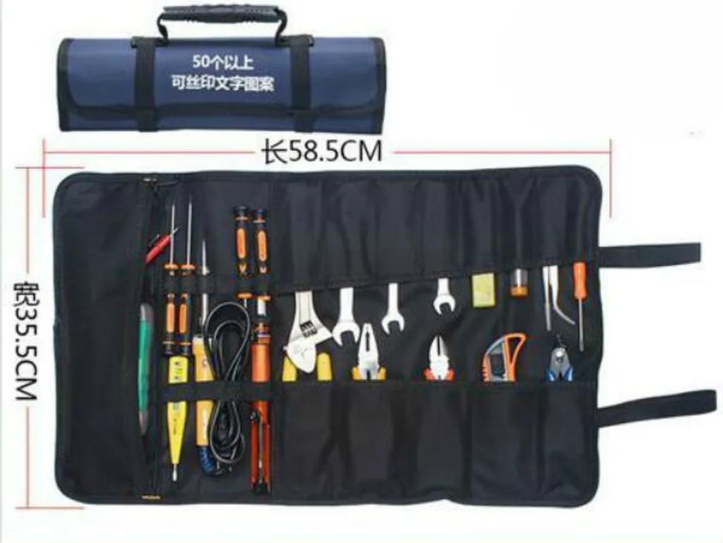 Горячая Распродажа Скрутка для инструментов Скрутка для инструментов многоцелевая Сумка-скрутка для гаечных ключей Подвесной чехол для инструментов Сумка-тоут с молнией WF