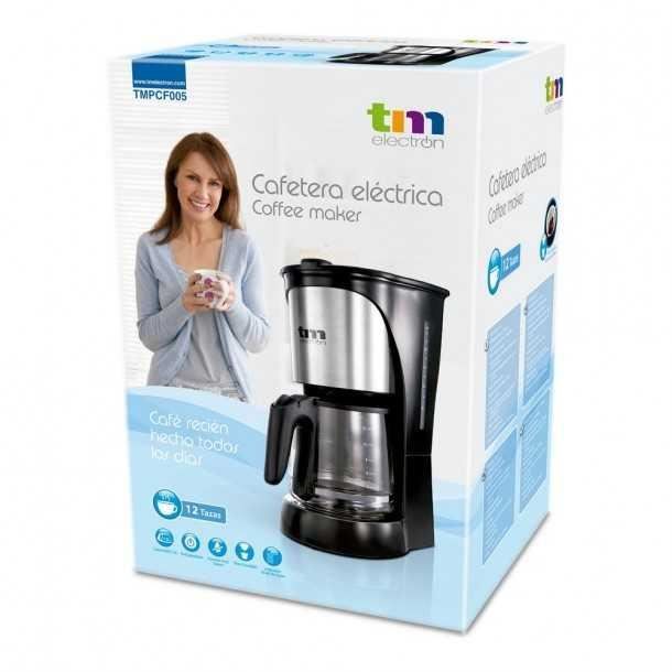 Drip Coffee Maker - TM Electron - 1000W - 1.5 L - 12 Cups - Removable Filter