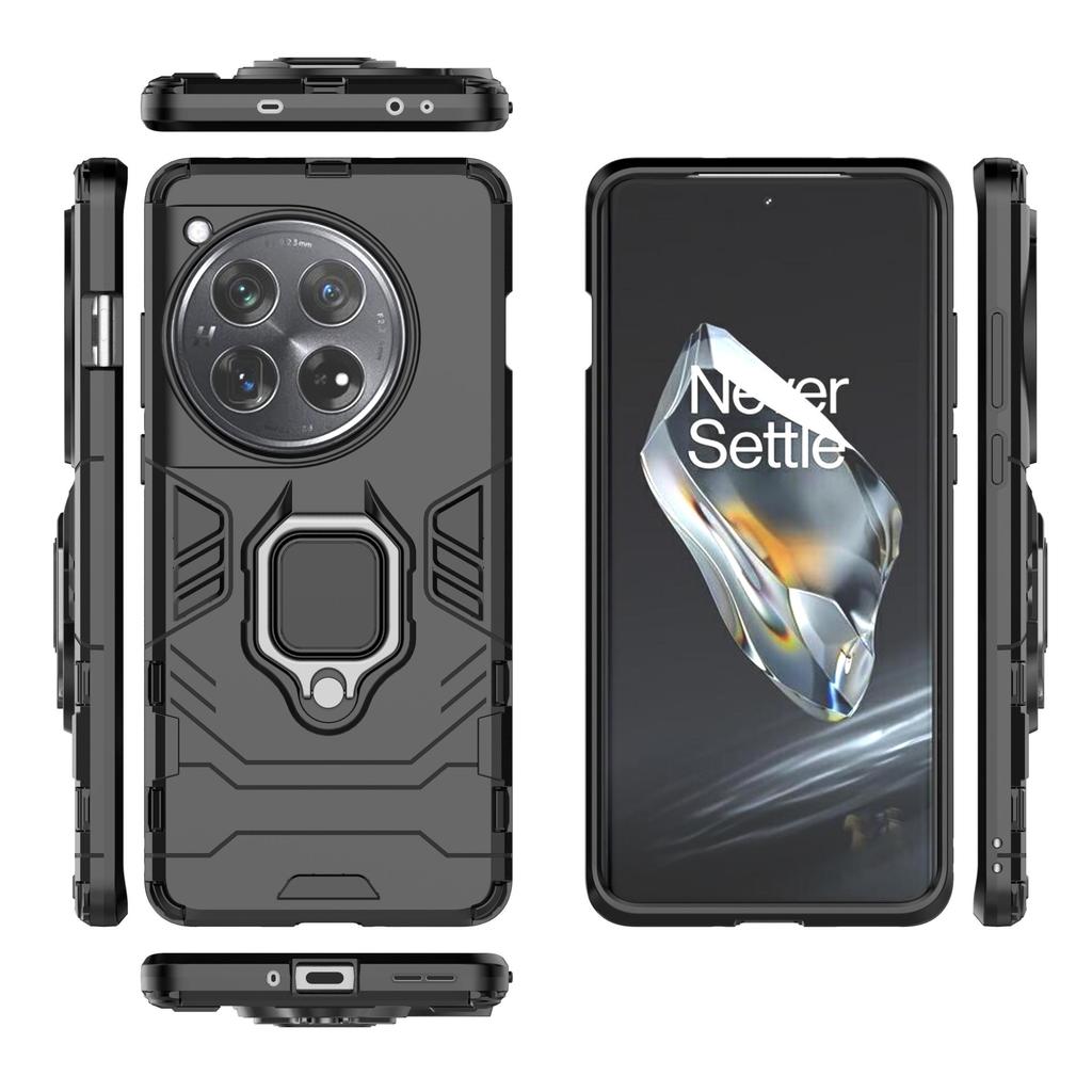 Armor Shockproof Case For OnePlus 12 11R 10T 9R 9RT 8T 7T 6T Pro 5G Bumper Metal Ring Stand Back Cover