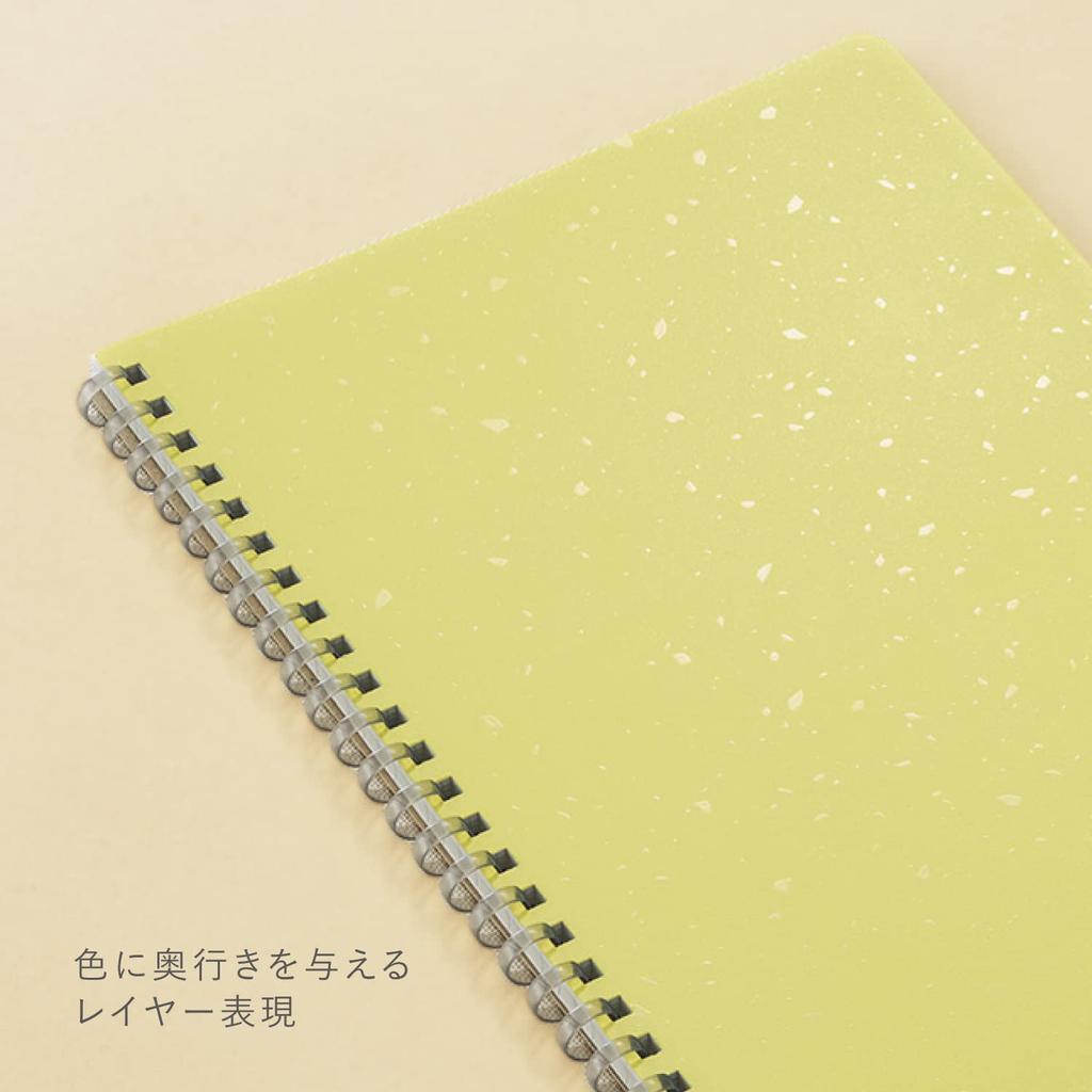 KOKUYO Soft Ring Notebook ME 50 Sheets 5mm Grid A5 Moon Lime KME-SR931S5Y