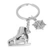 Metal Keychains Cute Shaped Fashionable Skiing Style Key Rings for Competition Souvenirs