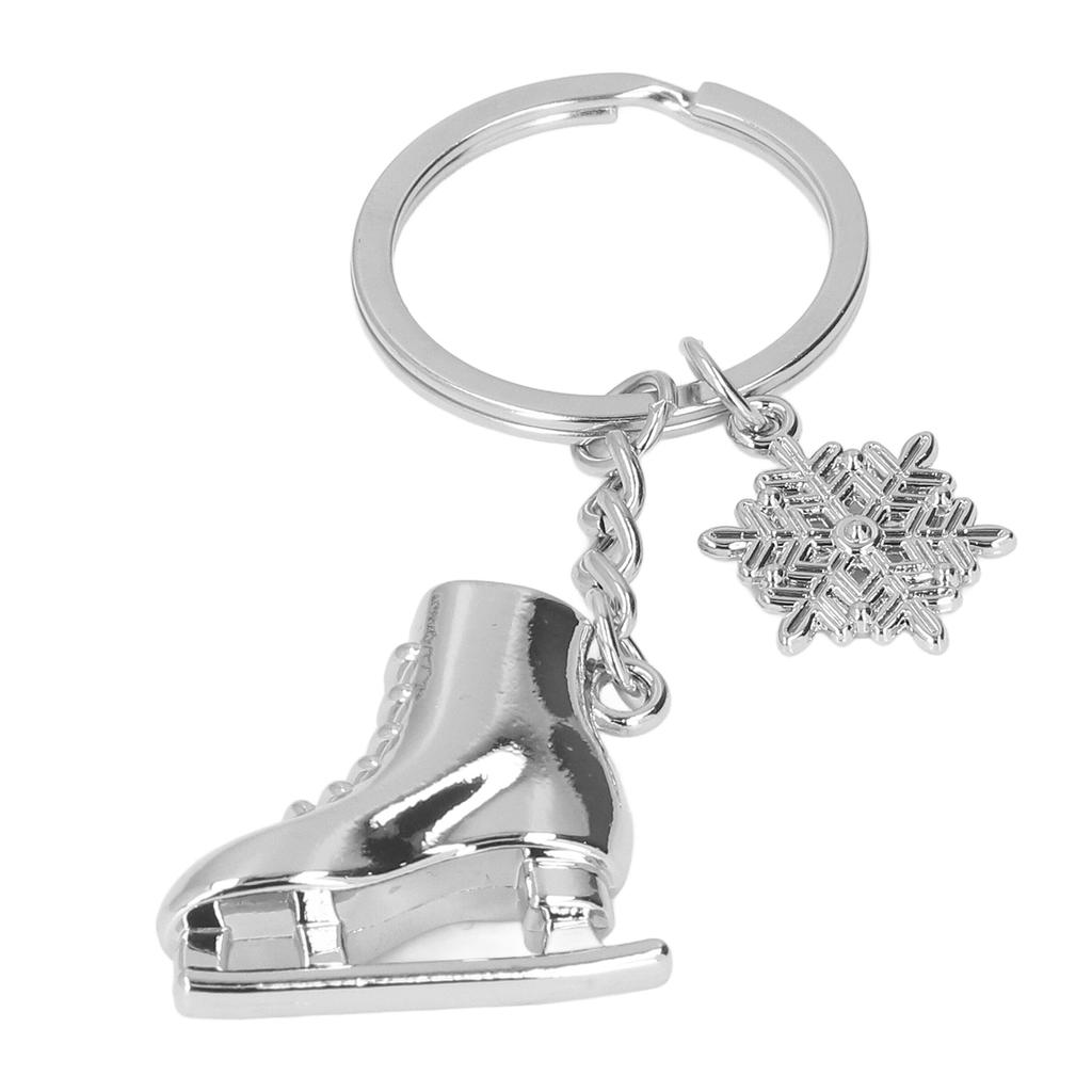 Metal Keychains Cute Shaped Fashionable Skiing Style Key Rings for Competition Souvenirs