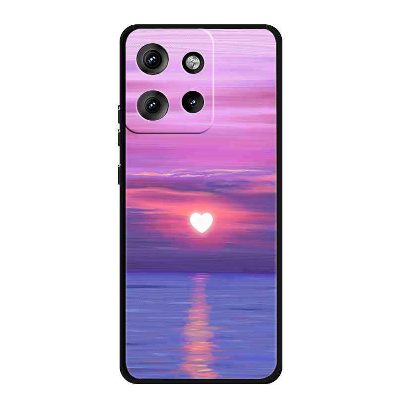 Чехол для Moto Edge 50 Neo Роскошные мягкие силиконовые чехлы из ТПУ для Motorola Edge 50 Neo Moto S50 5G Ударопрочный чехол с рисунком сердца Fundas