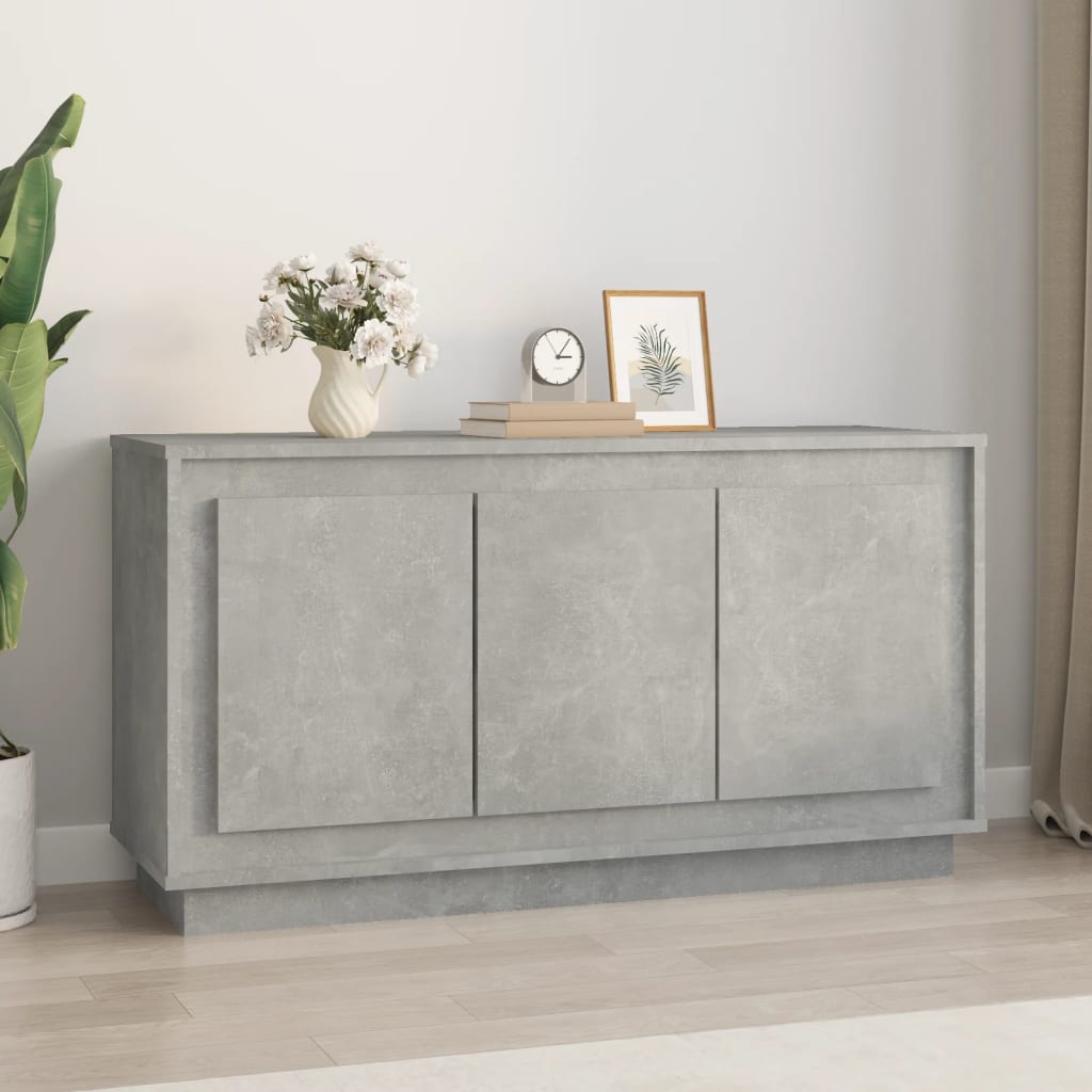 Sideboard Concrete Grey 102 x 35 x 55 cm Particleboard