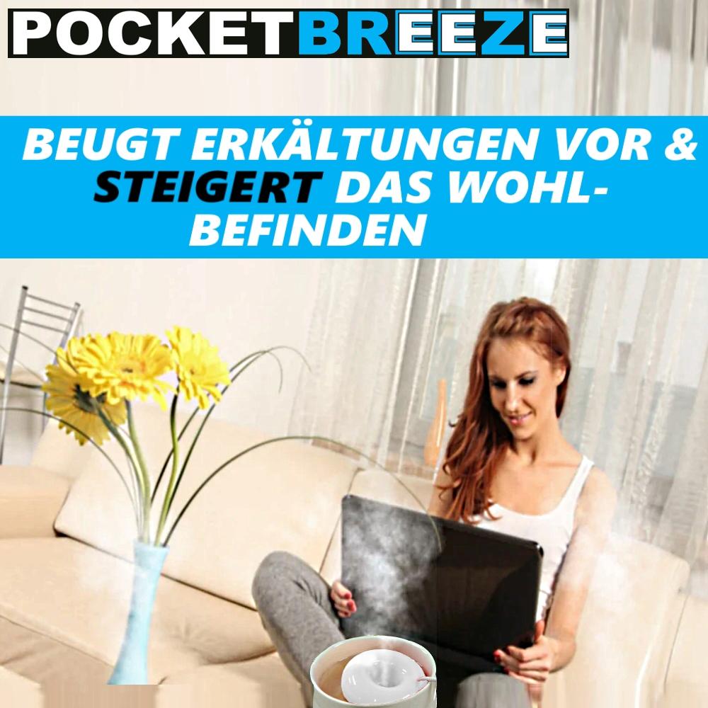 POCKETBREEZE USB Мини увлажнитель Диффузор Ультразвуковой Небулайзер Увлажнитель