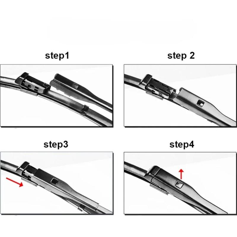 26"+16"+14" Front & Rear Frameless Wiper Blades for X1 F48, X2 F39, 2 Series Active Tourer F45, Mini Countryman F60, Clubman F54