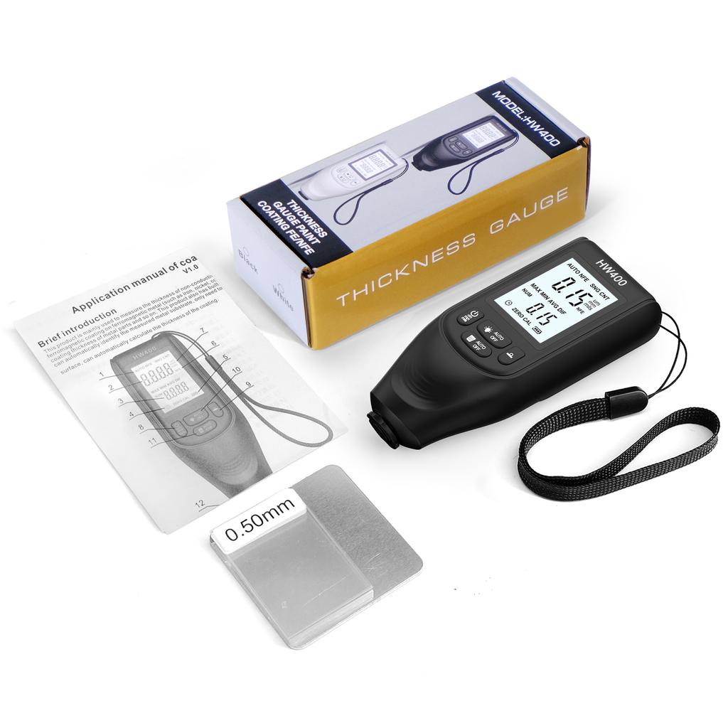 Paint Thickness Gauge Smart Car Paint Testing Meter 0 2000um Measuring Range High precision 1um FE NFE Coating
