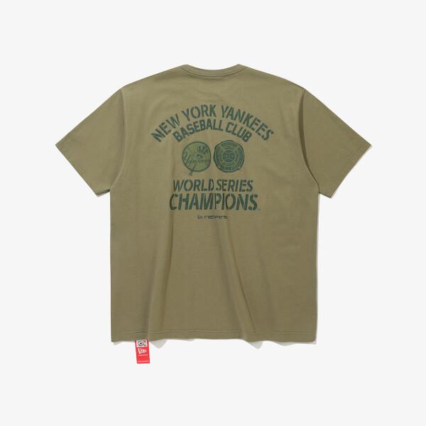 New Era Нью-Йорк Янкиз Чемпионская серия Футболка Хаки 15147498