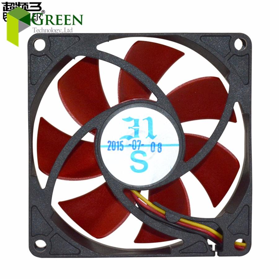 Новый МИНИ DC12V Бесшумный 80ММ 8025 80*80*25ММ 8*8*2.5СМ Корпусный Вентилятор Гидродинамический подшипник Вентилятор для корпуса компьютера 3pin
