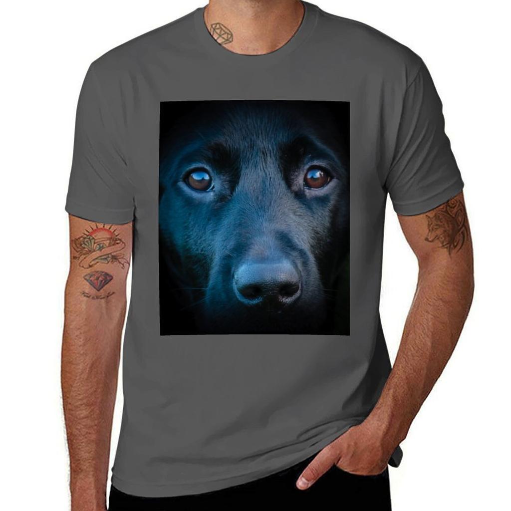 Black Labrador Face Tshirt Summer Holiday Tshirt