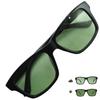 28048HC Polarized Photochromic Wellington Stylish and UV Darkening Black Cell [OTC.web] Men's Sunglasses, Style, Cool, Protection, (C-S Black/GN