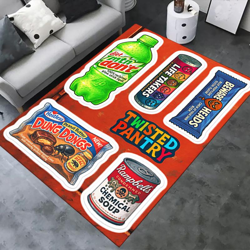 1 шт. Диетический Mountain Dew, Life Takers, Twisted Pantry Офисный ковер Мягкий полиэстер Ковер для входа Стирка