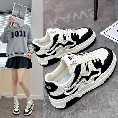 Белые туфли для женщин, новые весенние студенческие универсальные повседневные кроссовки в корейском стиле, модные модные кроссовки на платформе Kt2618