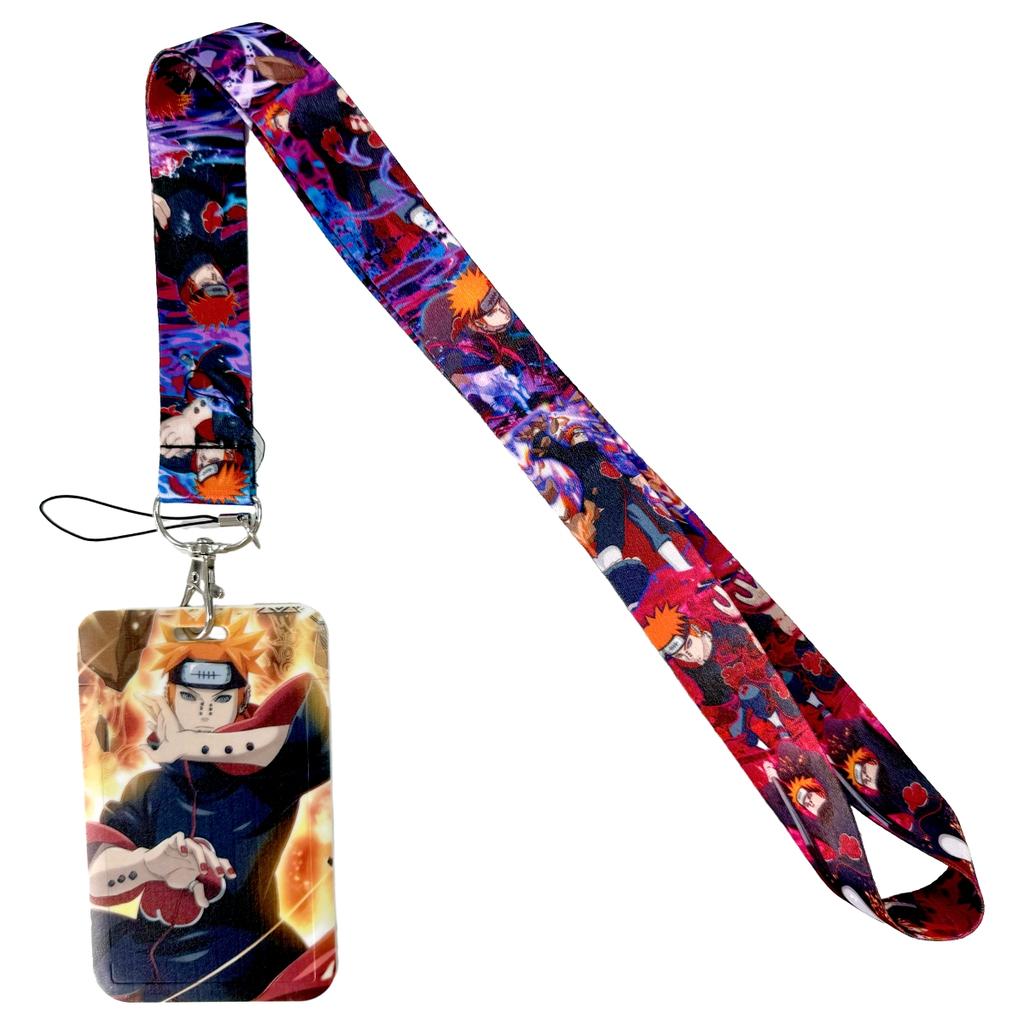 Аниме Мультяшный Держатель для Пропусков Брелоки Шейный Ремешок Для Карты-Пропуска Аниме Держатель для Кредитных Карт Брелоки-Ремешки