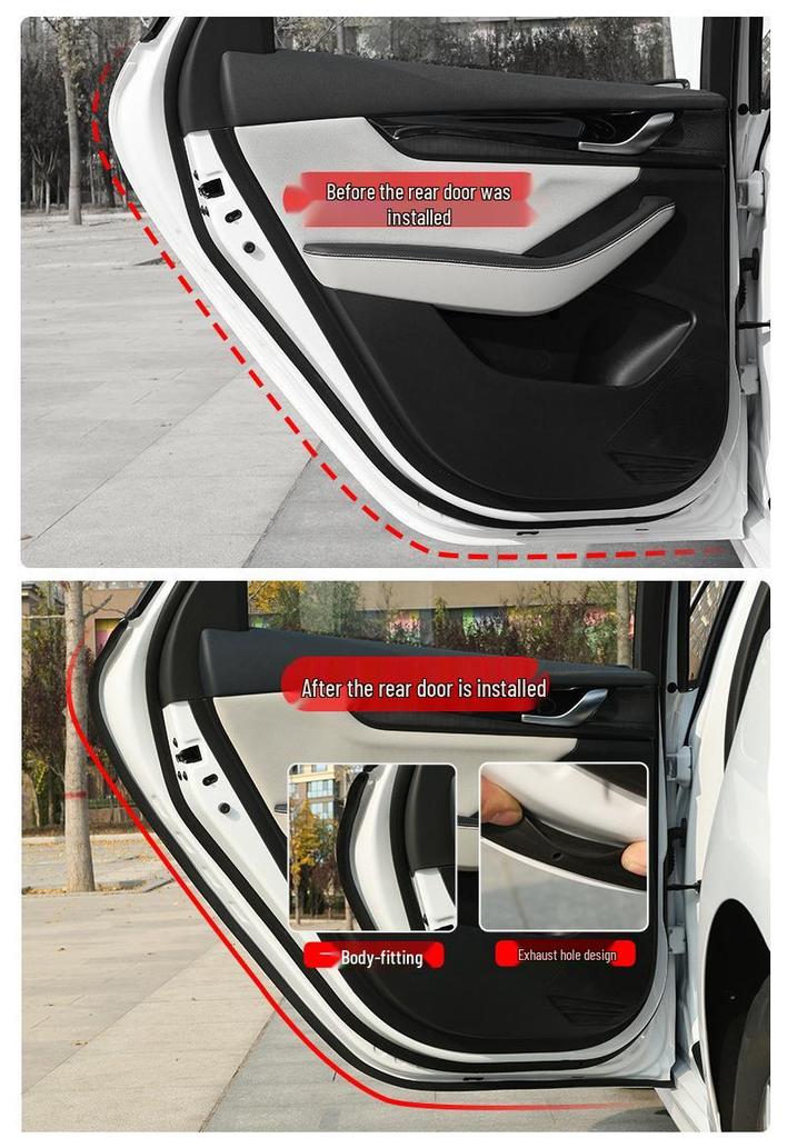 Soundproof & Dustproof Sealing Strip for BYD Song PLUS/PRO/MAX DMi Car Doors