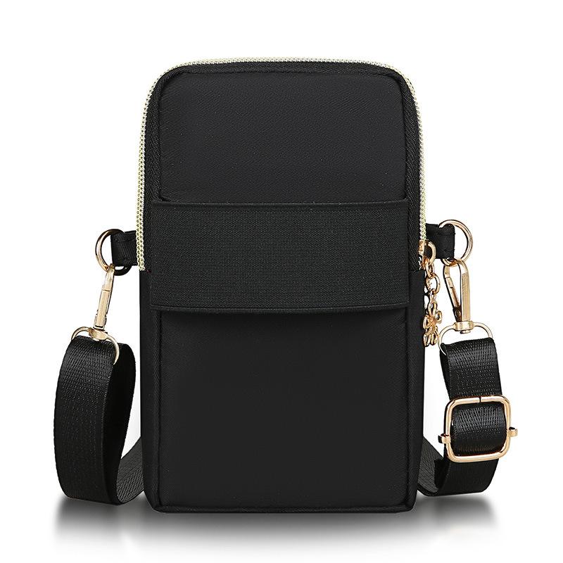 Yogodlns Нейлоновая сумка через плечо контрастного цвета для телефона, небольшая сумка через плечо с вертикальной молнией, кошелек-мессенджер, кошелек для монет, карточек