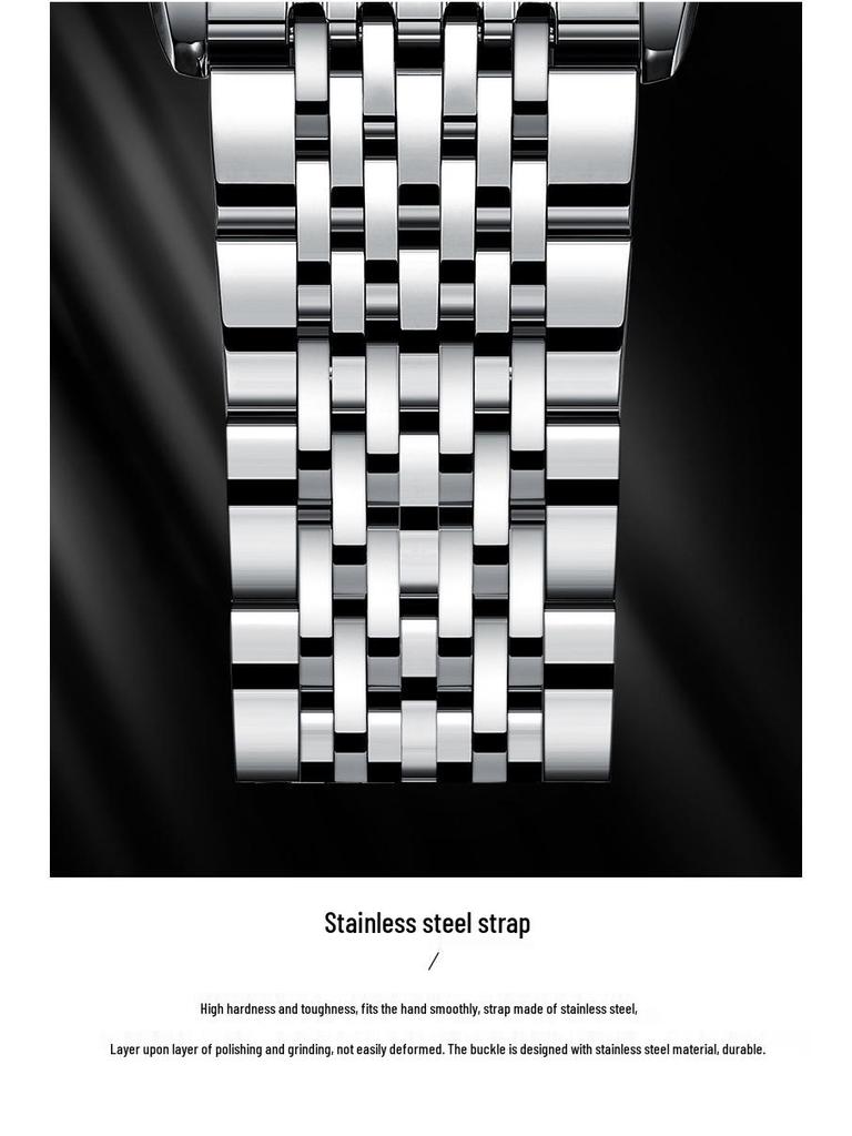 Мужские светящиеся водонепроницаемые автоматические часы-скелетоны с календарем