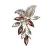 New Big Crystal Flower Large Grape Pins and Brooches Wedding Jewelry Bijouterie Corsage Dress Coat Accessories