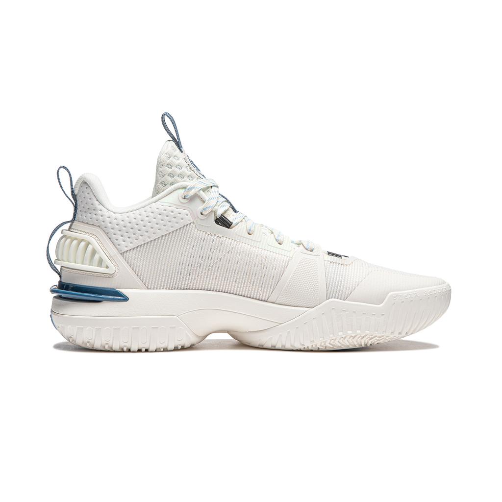 Li Ning Storm 2024 Амортизирующие Дышащие Легкие Упругие Низкие Баскетбольные Кроссовки Мужские Слоновая кость ABFU017-3
