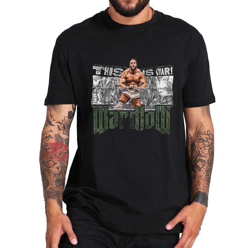 Wardlow This is War T Shirt 2022 New Professional Wrestling Men's Tshirt 100% Cotton Oversized Tops Tee