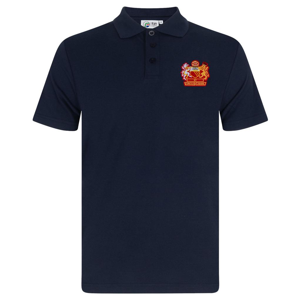 Fan Originals Mens Manchester Crest Polo Shirt