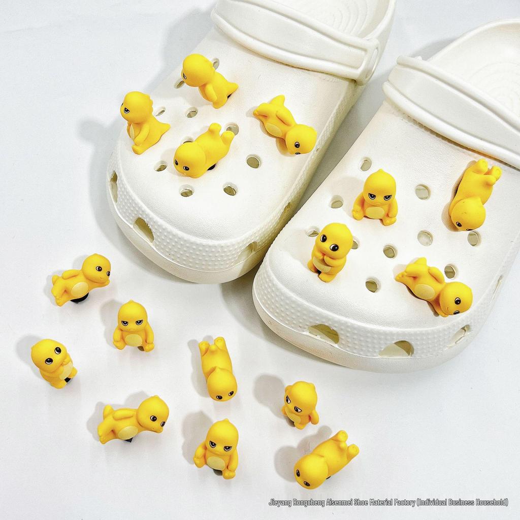 Cute Cartoon Shoe Charms: Kids' Croc Accessories, 3D Snap-On Flower Decorations for Boys & Girls