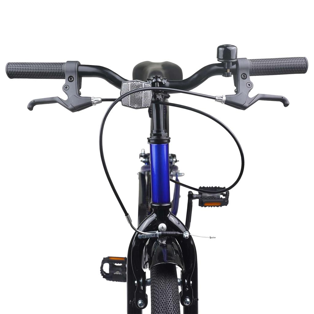 Kids  Bike 22 Inches for Ages 7 12 Blue and Black