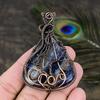 Sodalite Handmade Copper Wire Wrap Jewelry Pendant 2.76 n8D24