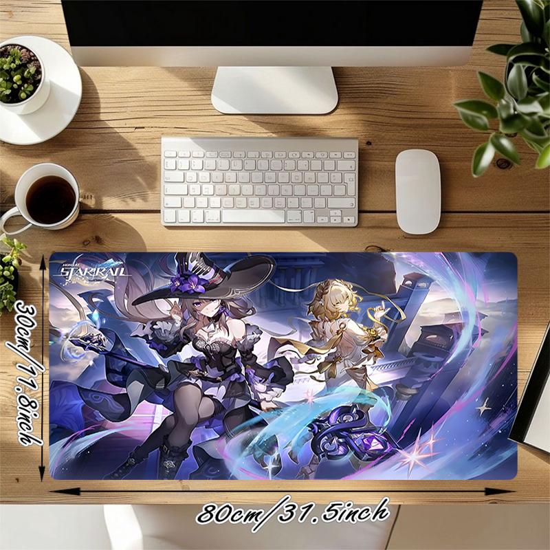 1Pc Fantasy Battle Heroes Gaming Mouse Pad Keyboard Desk Mat Non-slip Rubber Lock Edge Waterproof Computer Mousepad for Office Home Decor S1392