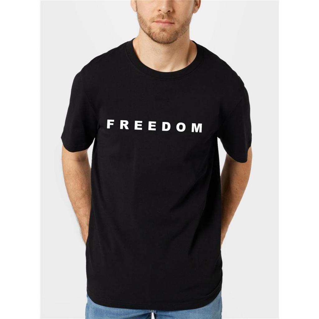 Футболка Charlie Kirk Freedom Футболка Свобода Унисекс Мерч Charlie Kirk С круглым вырезом Оверсайз Y2k С коротким рукавом Принт с буквами Графический Уличная одежда Футболки