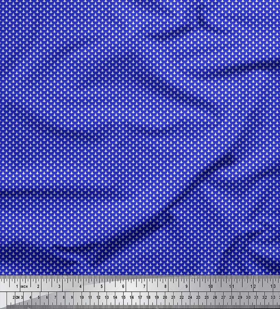 Soimoi Ткань японский креп-сатин с принтом Fleur de lis Damask, по метрам 42 дюйма