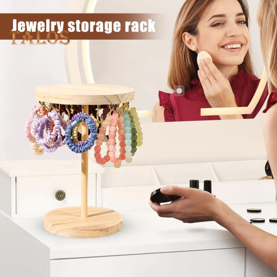 Подставка для ожерелий, органайзер для украшений с крючками, деревянная основа, органайзер для повязок на голову, подставка для девочек, ожерелий, браслетов