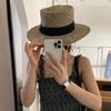 Spring and summer new versatile fashion straw hat ring top salty straw hat spring outing vacation French hat women
